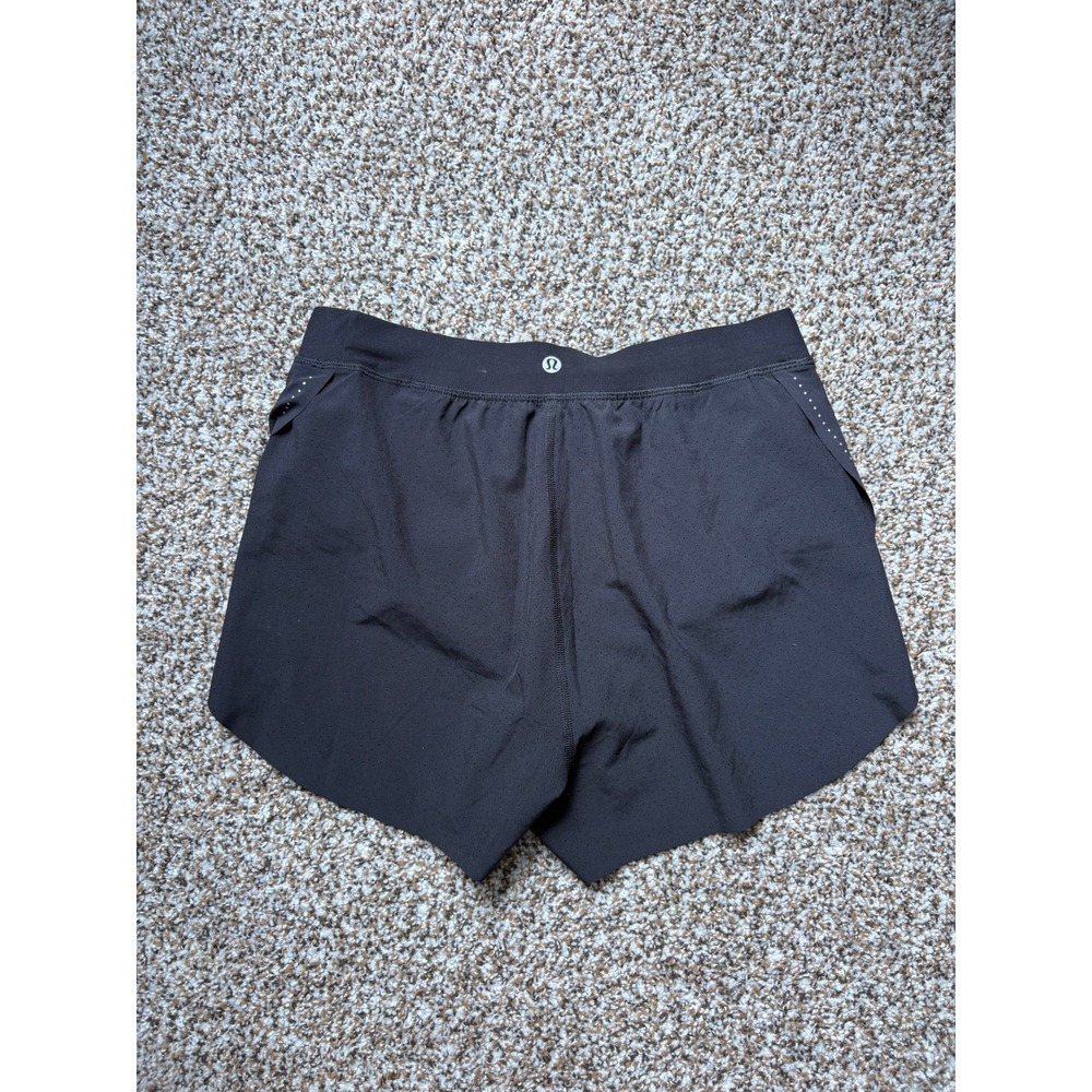 NEW Lululemon Find Your Pace Running Shorts 6 Black High Rise Reflective